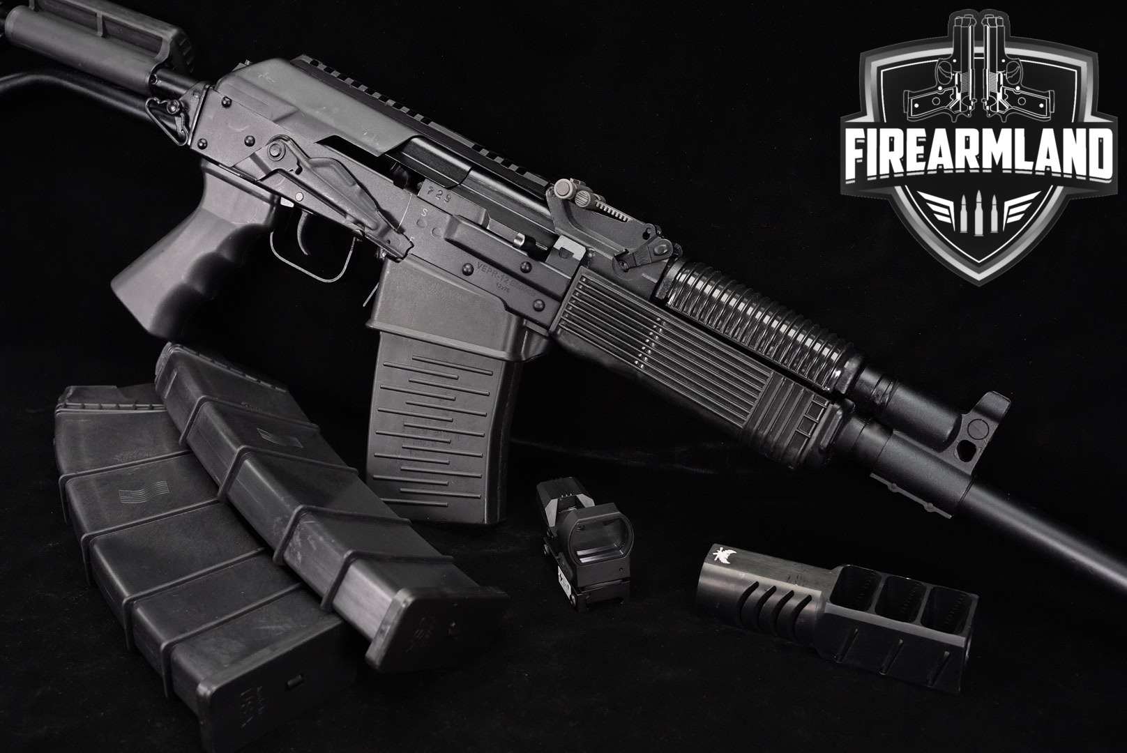 Molot-Oruzhie Ltd Vepr-12 VPO-205-01 AKM AK47 AK-47 VEPR12 +3 MAGS, BRAKE-img-0