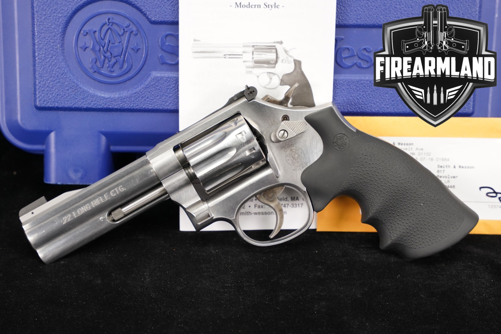 Smith & Wesson (S&W) Model 617-6 .22 LR Satin Stainless in Very Good Condition Thumbnail