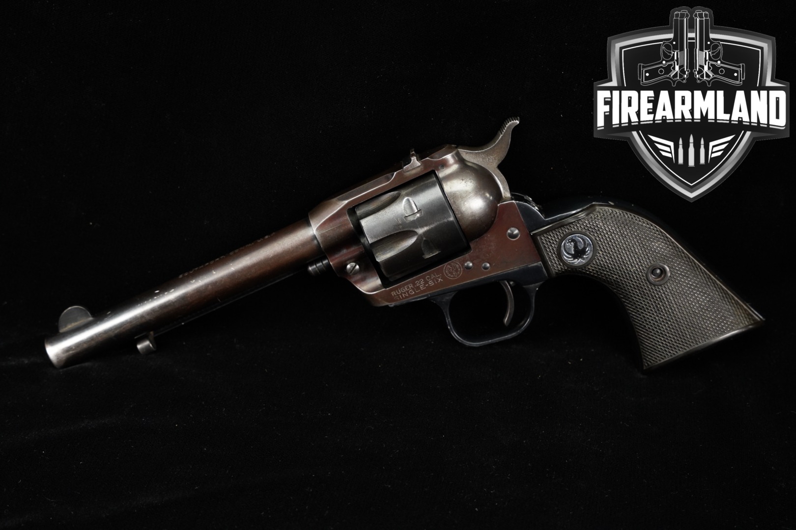 1957 Sturm Ruger Single-Six Old Model (Three-Screw) .22 LR Blued in Fair Condition Thumbnail