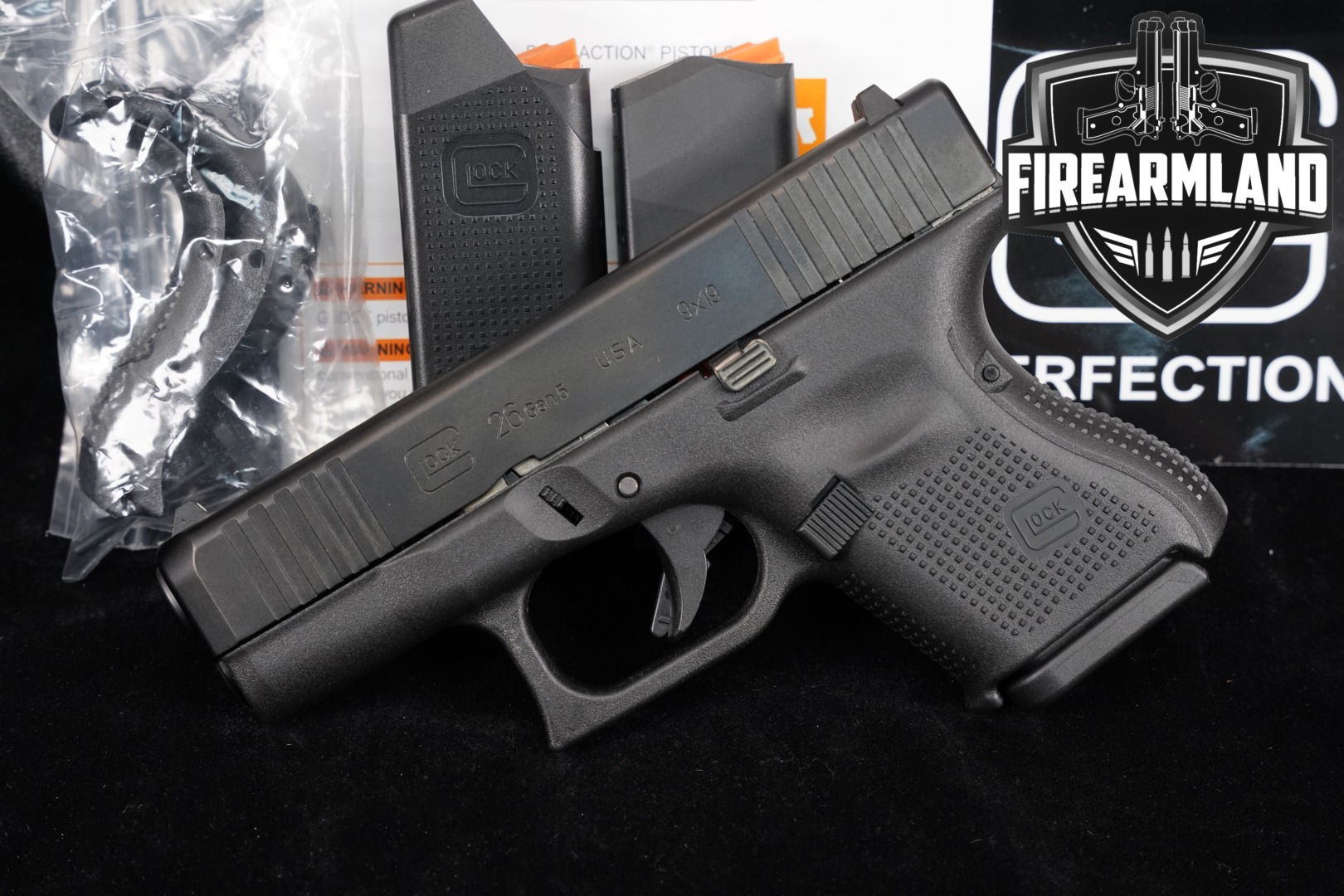 Glock G26 Gen5 9mm Luger Black in Excellent Condition Thumbnail