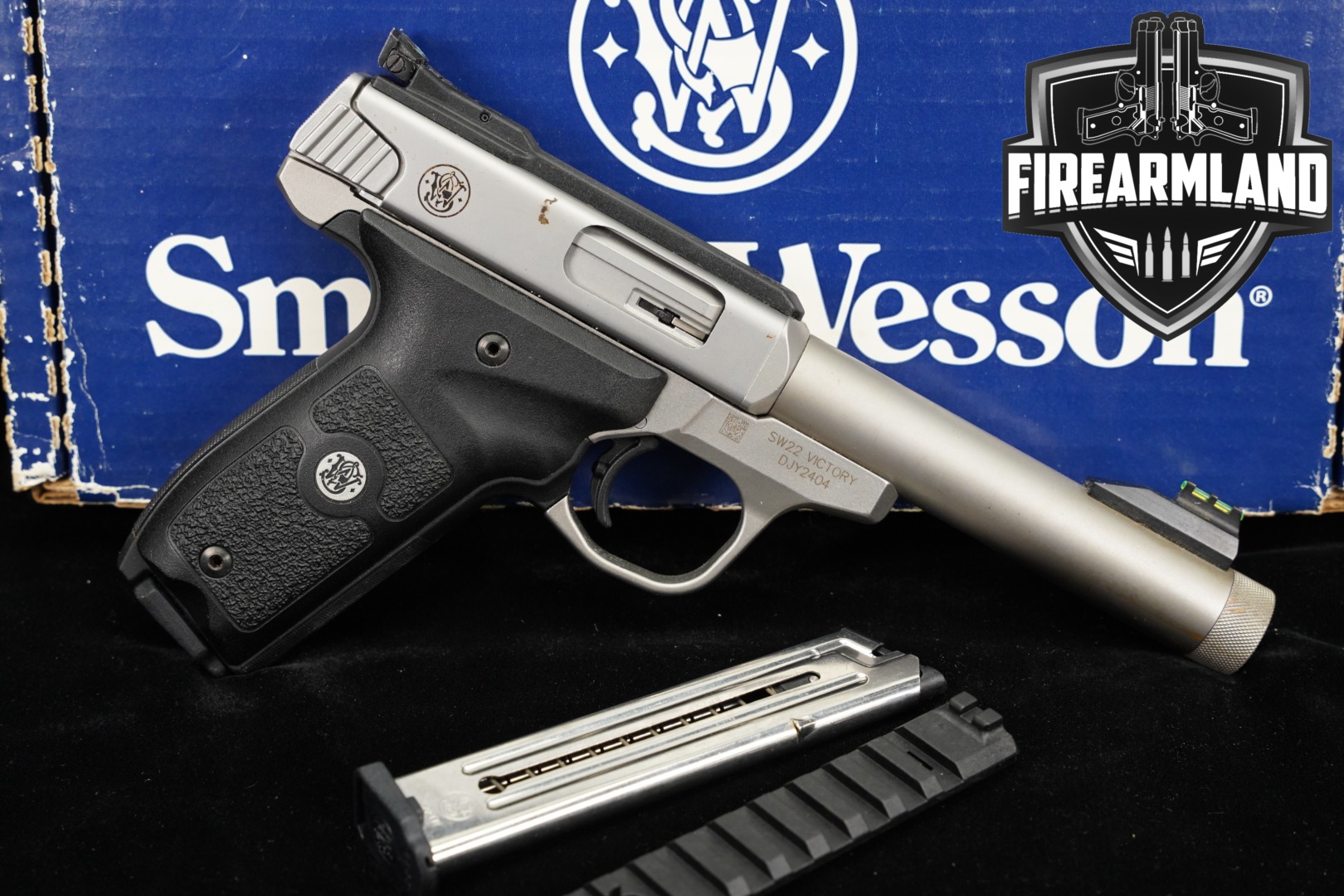 Smith & Wesson SW22 S&W Victory 22LR Optics-Ready SW-22 THREADED +2 MAGS-img-0