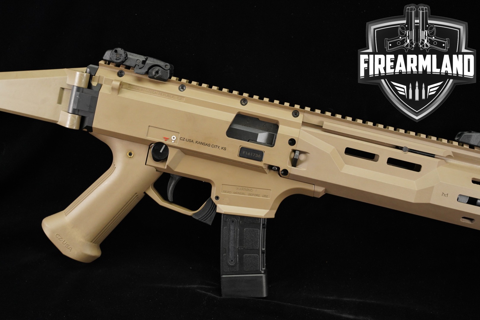 CZ Scorpion EVO 3 S1 Carbine Faux Suppressor 9mm Luger FDE in Excellent Condition Thumbnail