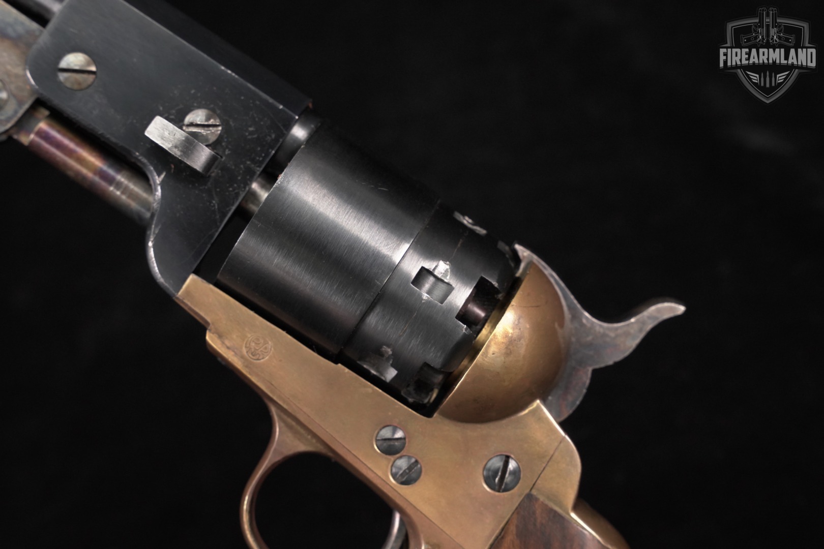 1982 A Uberti 1851 Navy 44 BPM 7.5" Blued & Brass ITALY +HOLSTER-img-11