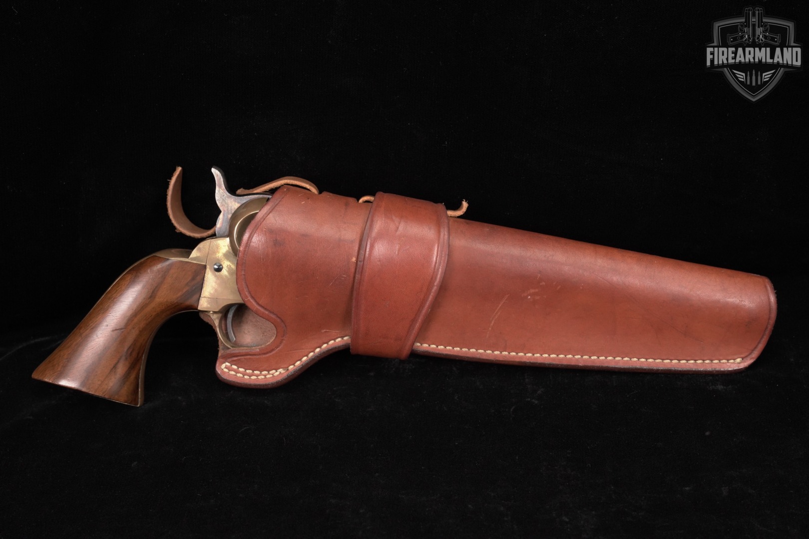 1982 A Uberti 1851 Navy 44 BPM 7.5" Blued & Brass ITALY +HOLSTER-img-17
