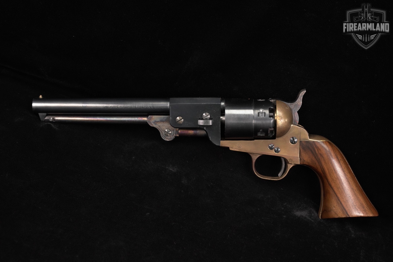 1982 A Uberti 1851 Navy 44 BPM 7.5" Blued & Brass ITALY +HOLSTER-img-3