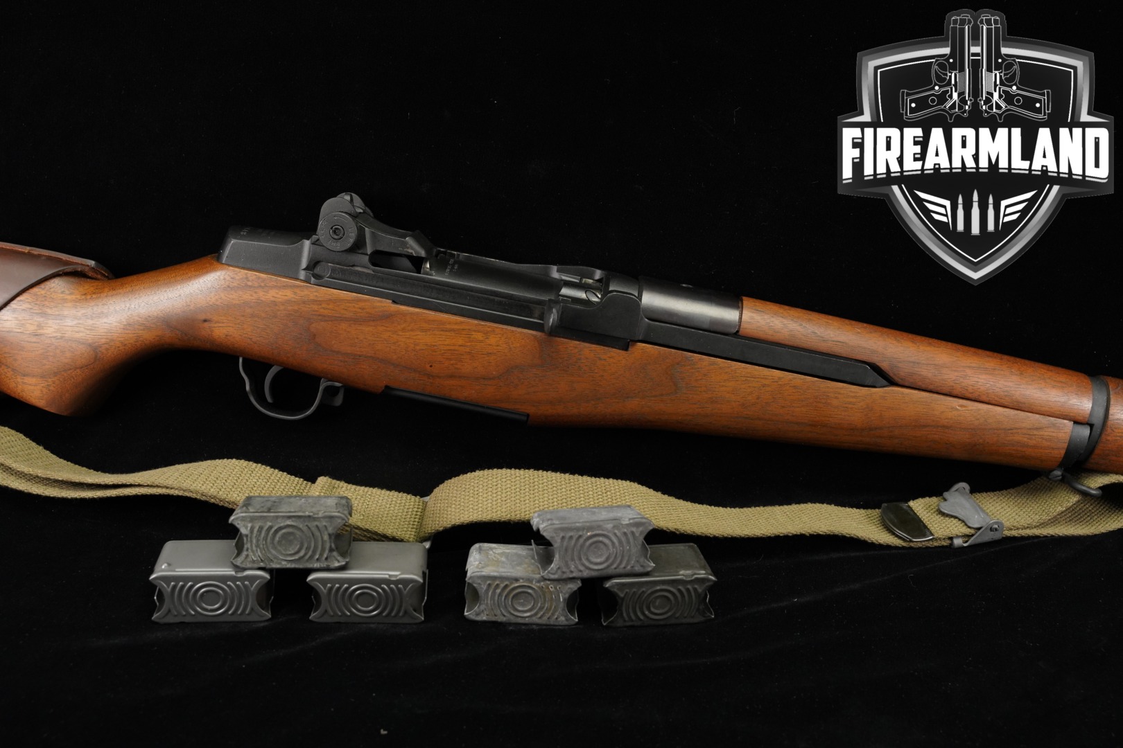 1955 Springfield Armory M1 Garand M1D; Miltech Refinish 24" +6 CLIPS-img-0