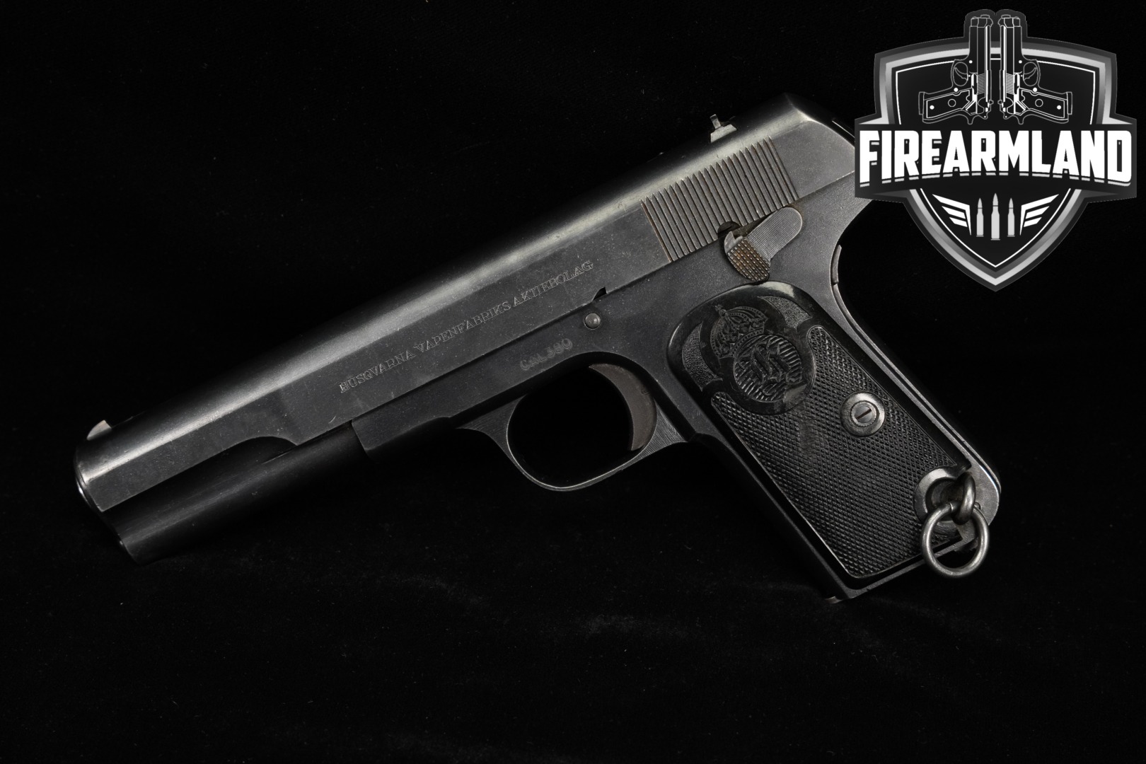 1938 Husqvarna Vapenfabriks Aktiebolag M/1907 U.S 380 ACP M1907 1907-img-0