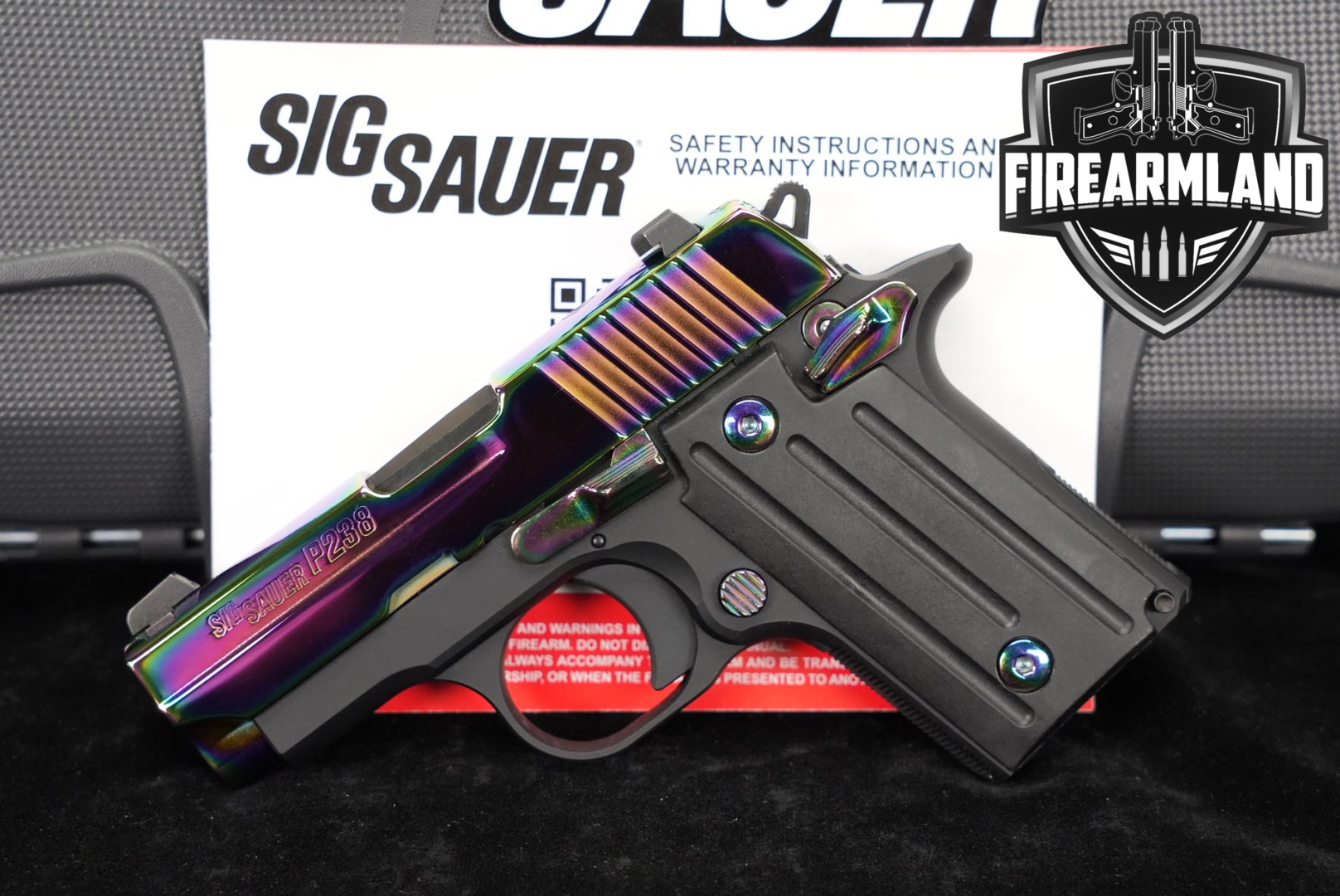 Sig Sauer P238 Rainbow Titanium 380 ACP 2.7" P 238 +ORIG CASE-img-0