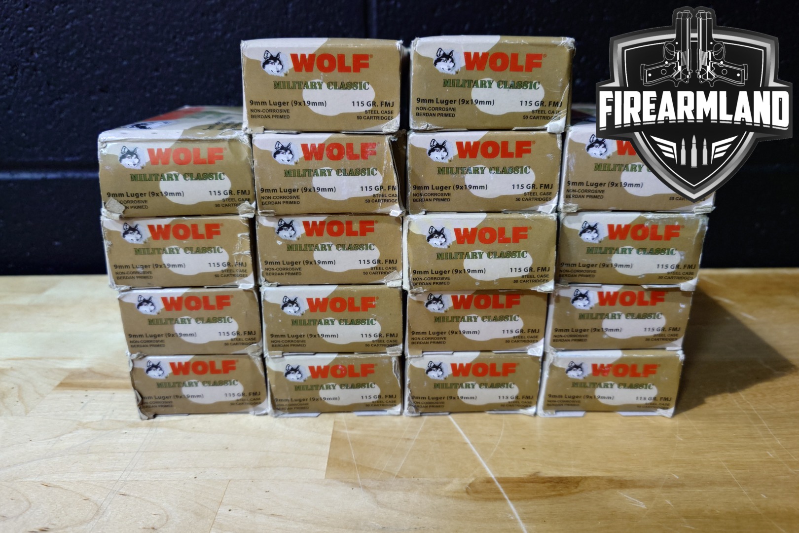 Wolf 9mm Ammo 9mm Luger in New - Old Stock Condition Thumbnail