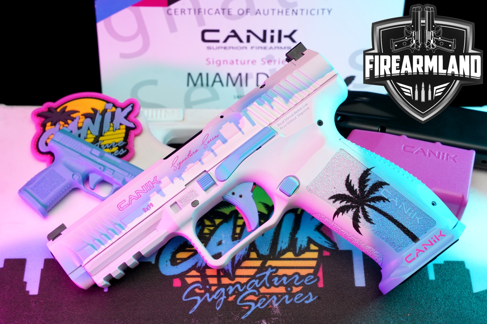 Canik METE SFT Signature Series Miami Days 9mm Luger Miami Days in Very Good Condition Thumbnail