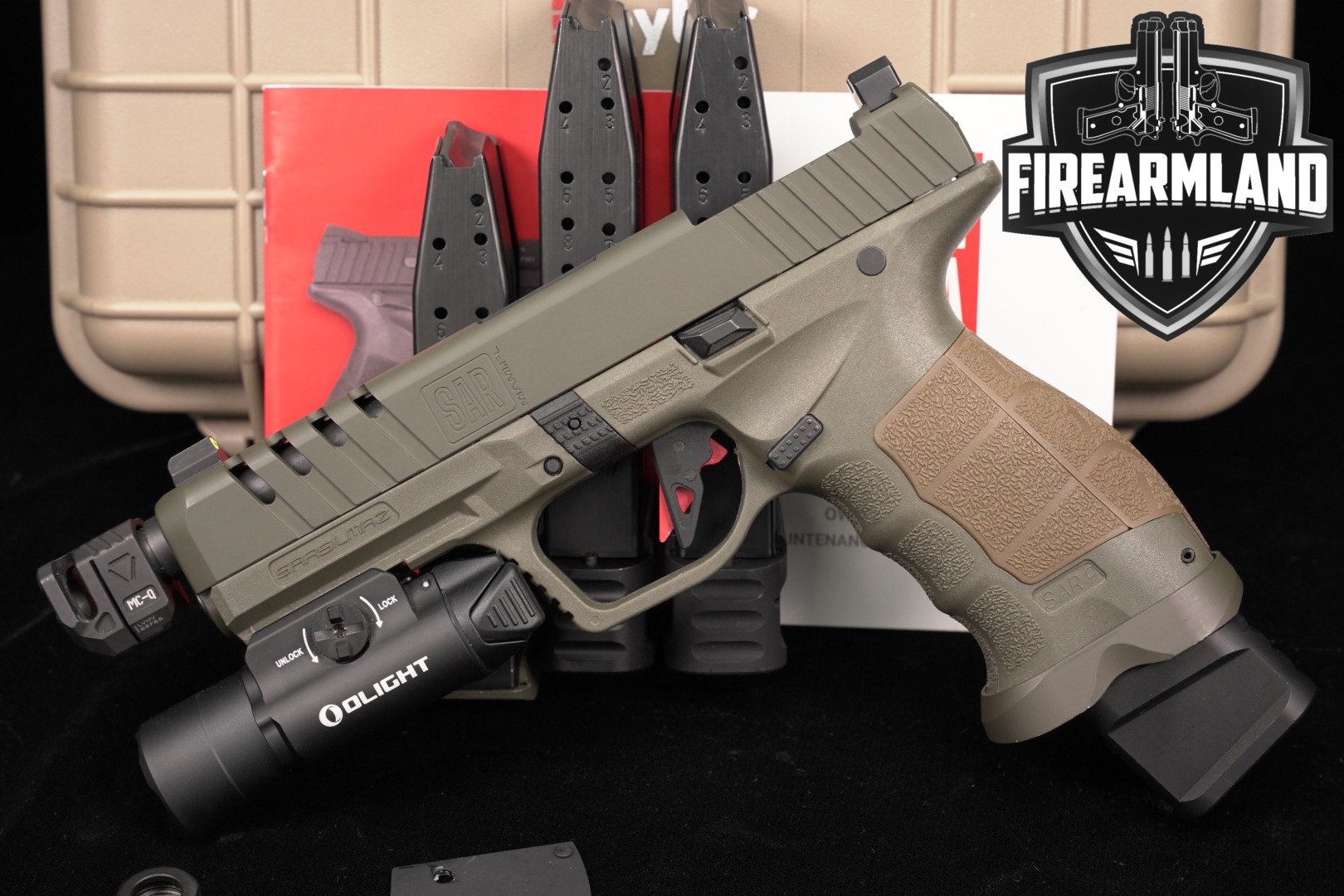 Sarsilmaz (SAR) SAR9 SOCOM 9mm Luger Green in Very Good Condition Thumbnail