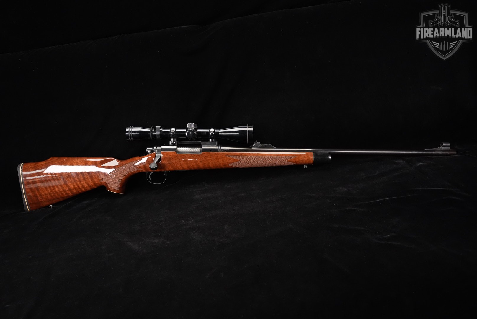 Remington Model 700 BDL 222 Rem 24 Blued & Walnut M700 +TASCO SCOPE-img-2