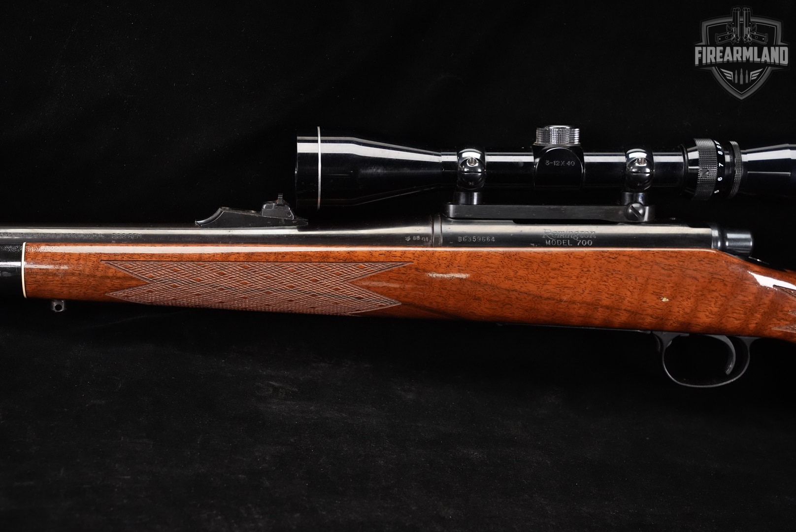 Remington Model 700 BDL 222 Rem 24 Blued & Walnut M700 +TASCO SCOPE-img-8