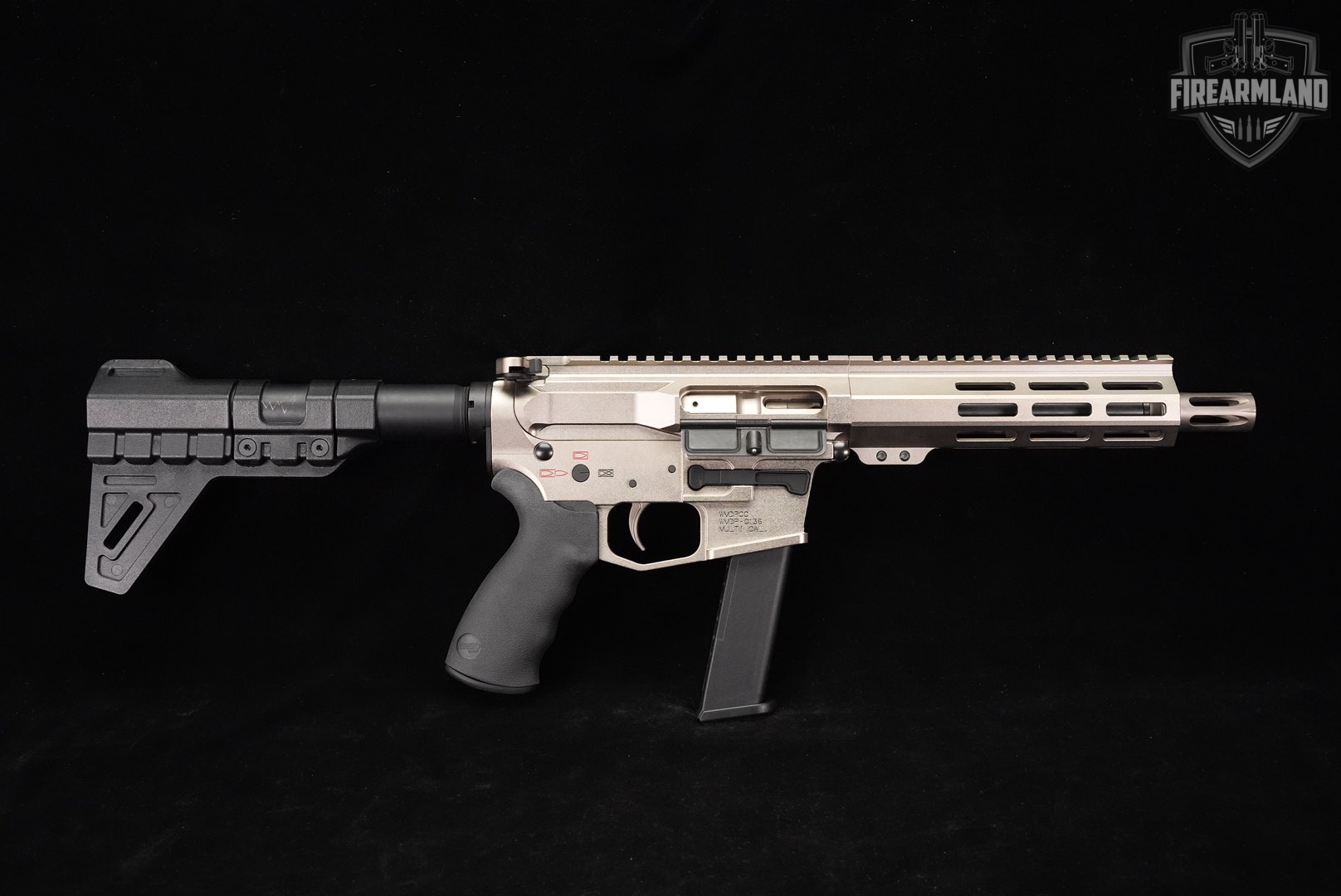 WMD Guns WMDPCC 9mm AR-9 AR9 7.5" Silver PCC +6 MAGS, CASE-img-3