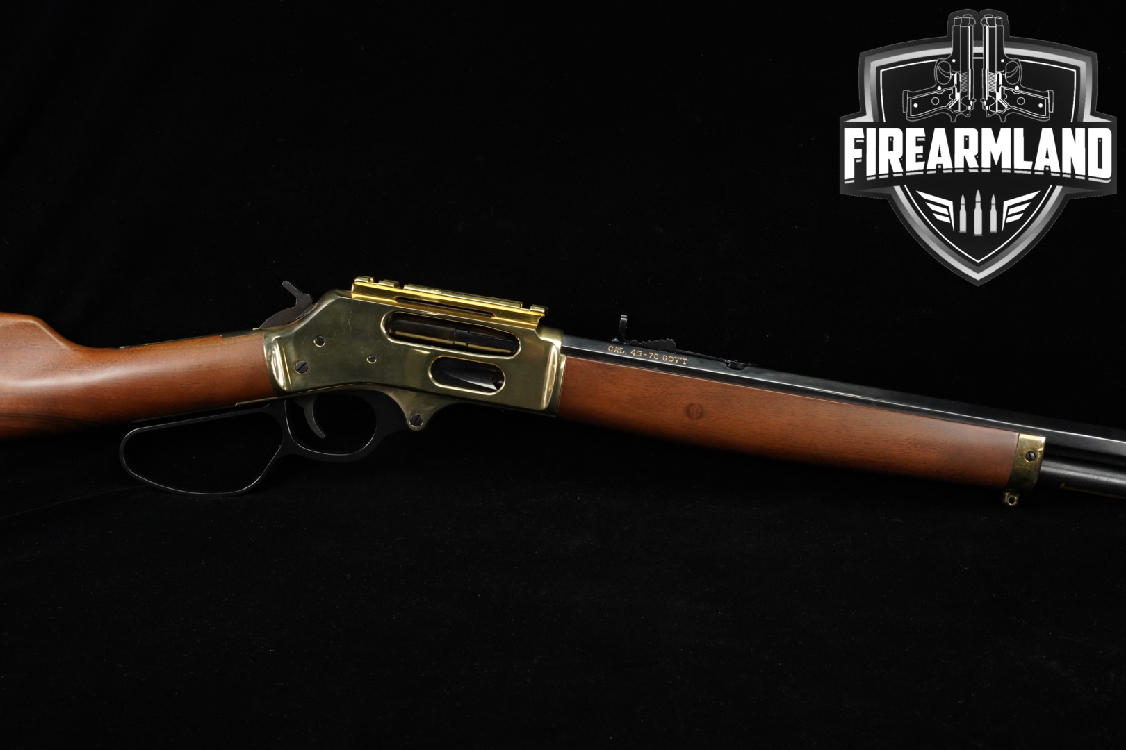 Henry Brass Lever Action 45-70 Side Gate 22" H010BG OCTAGON-img-0