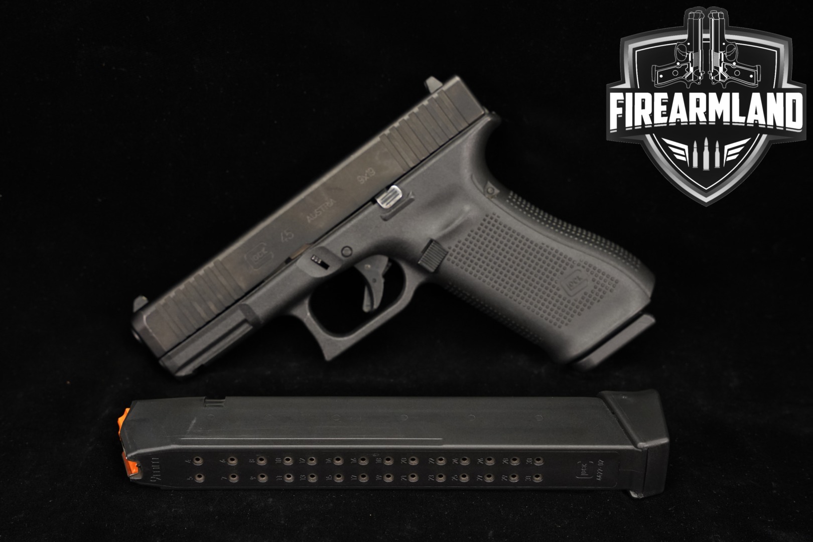 Glock G45 Gen5 9mm Luger Black in Very Good Condition Thumbnail