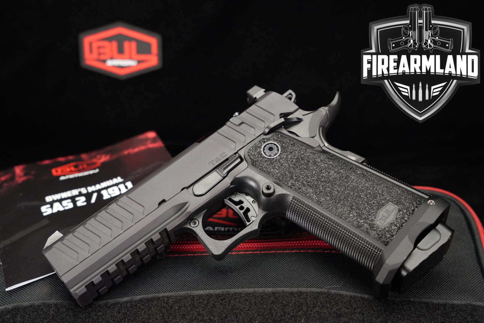 BUL Armory SAS II TAC PRO 4.25 9mm Luger Black in Excellent Condition Thumbnail