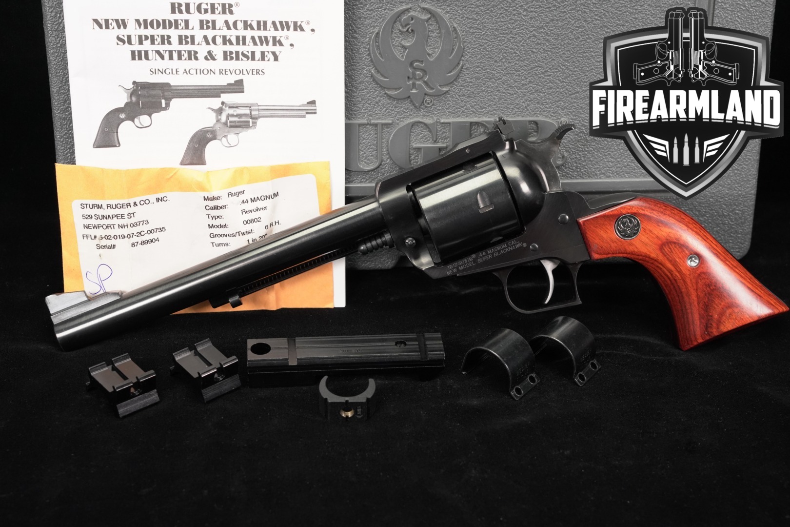2011 Sturm Ruger New Model Super Blackhawk .44 Rem Magnum Blued in Excellent Condition Thumbnail