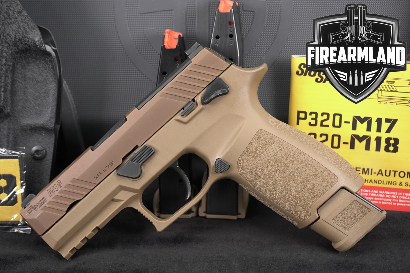 Sig Sauer P320-M18 9mm Luger Coyote Tan in Excellent Condition Thumbnail