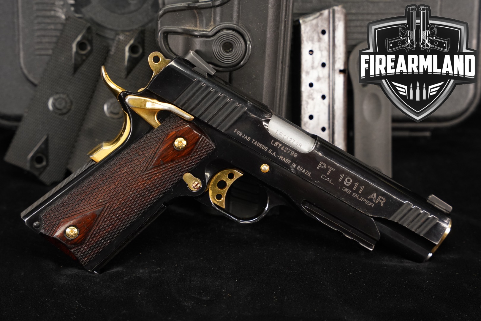 Taurus PT 1911 AR .38 Super Blued in Fair Condition Thumbnail