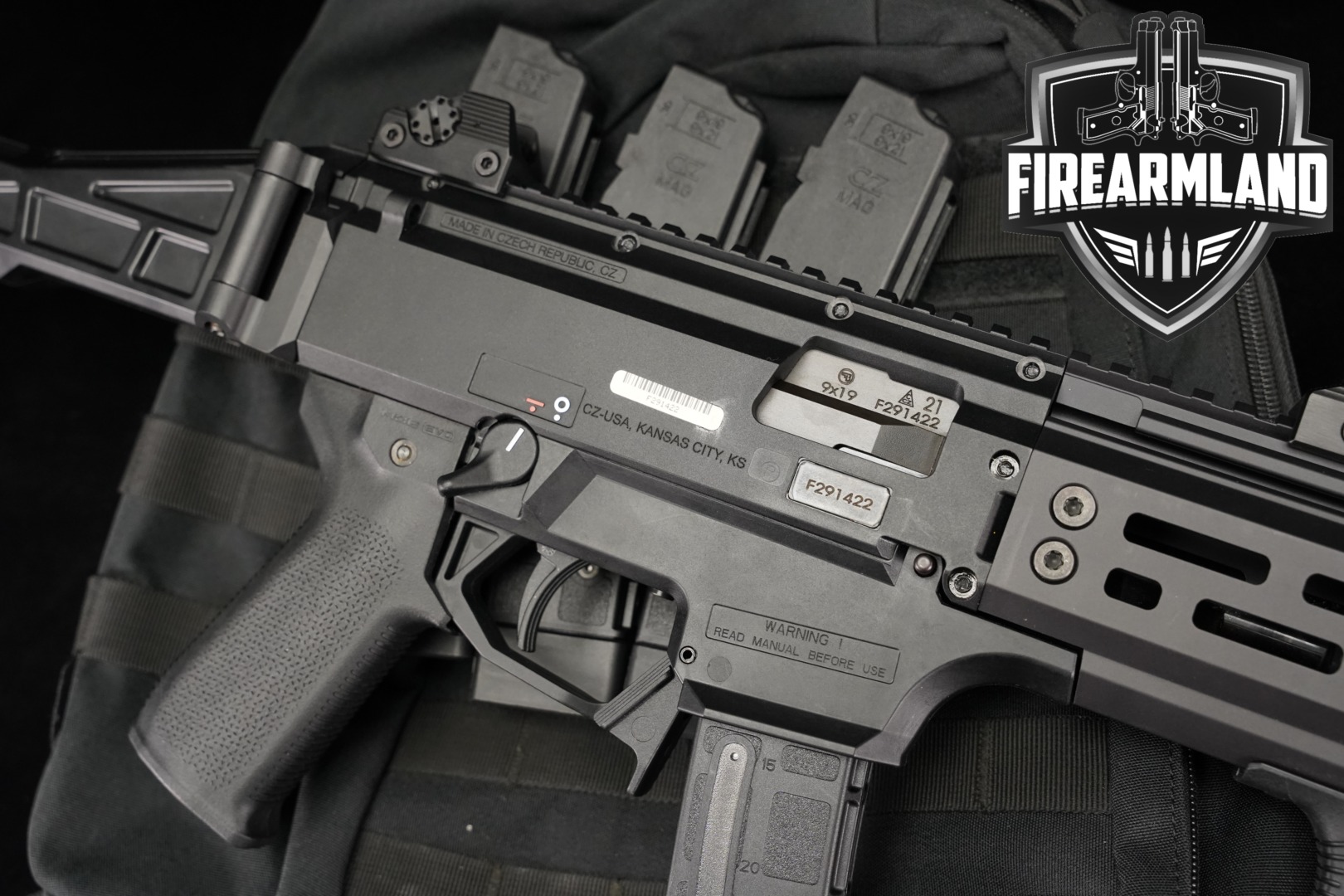 CZ Scorpion EVO 3 S2 Micro 9mm Luger Black in Excellent Condition Thumbnail