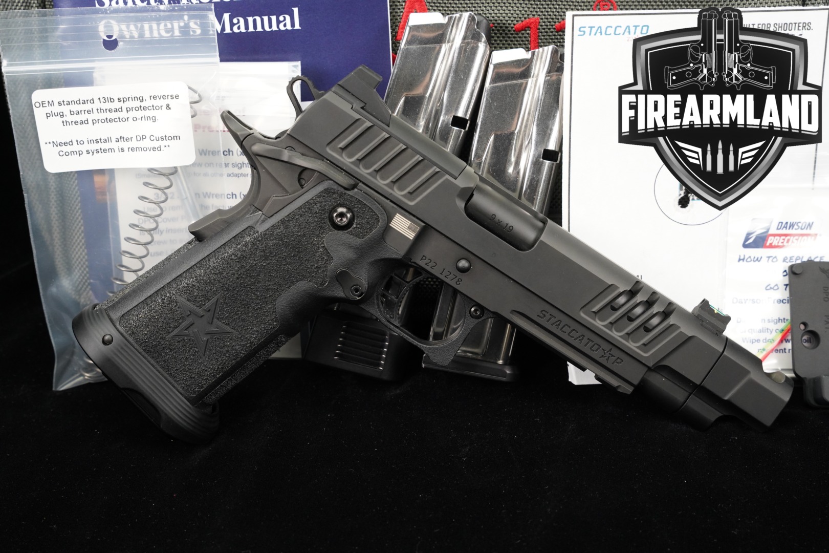 LIMITED Staccato P DPO ICE COMP 9mm 5" STI 1911 2011 +3 MAGS & ORIG CASE-img-0