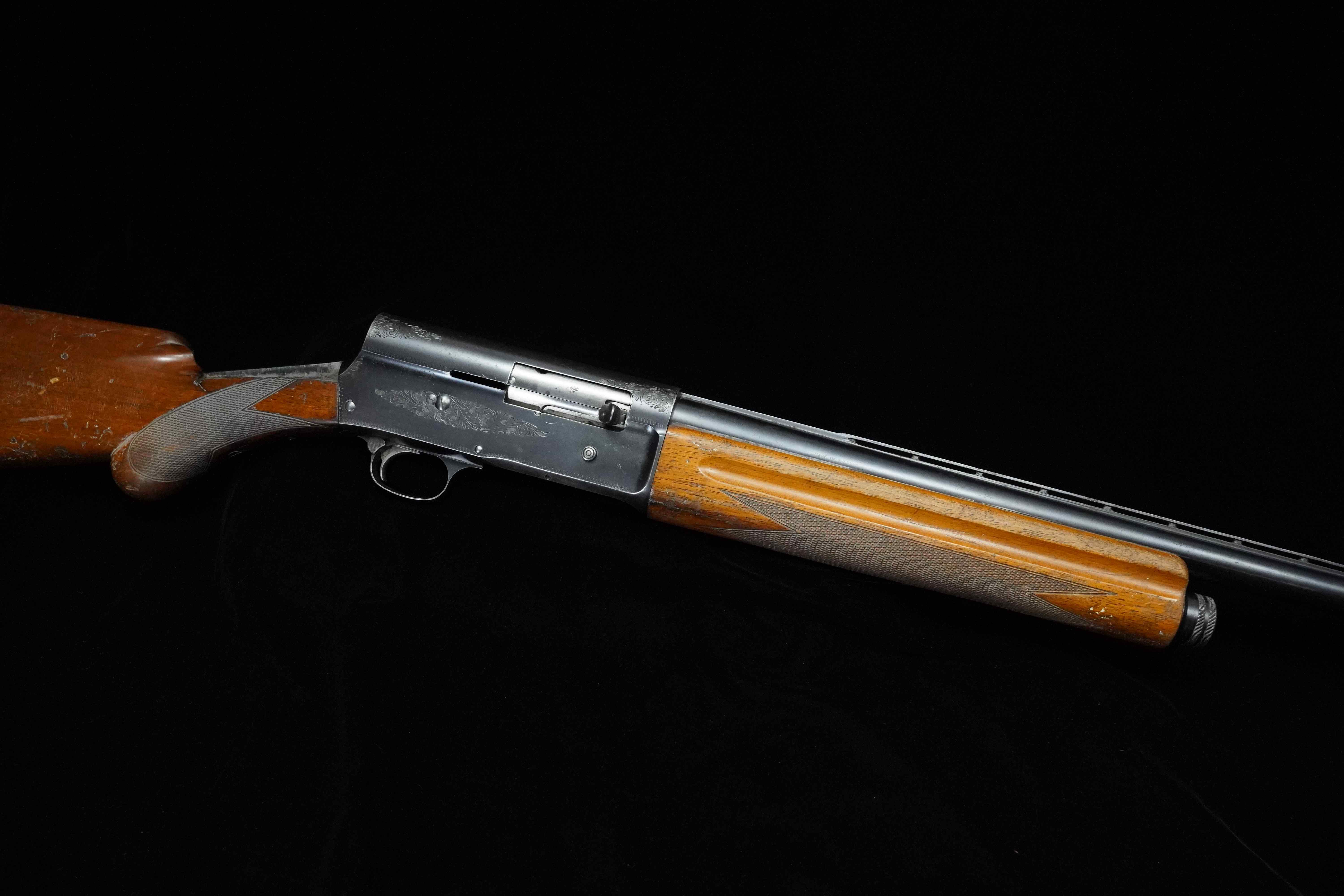 1956 Browning Auto 5 Light Twelve 12 Gauge Blued in Fair Condition Thumbnail