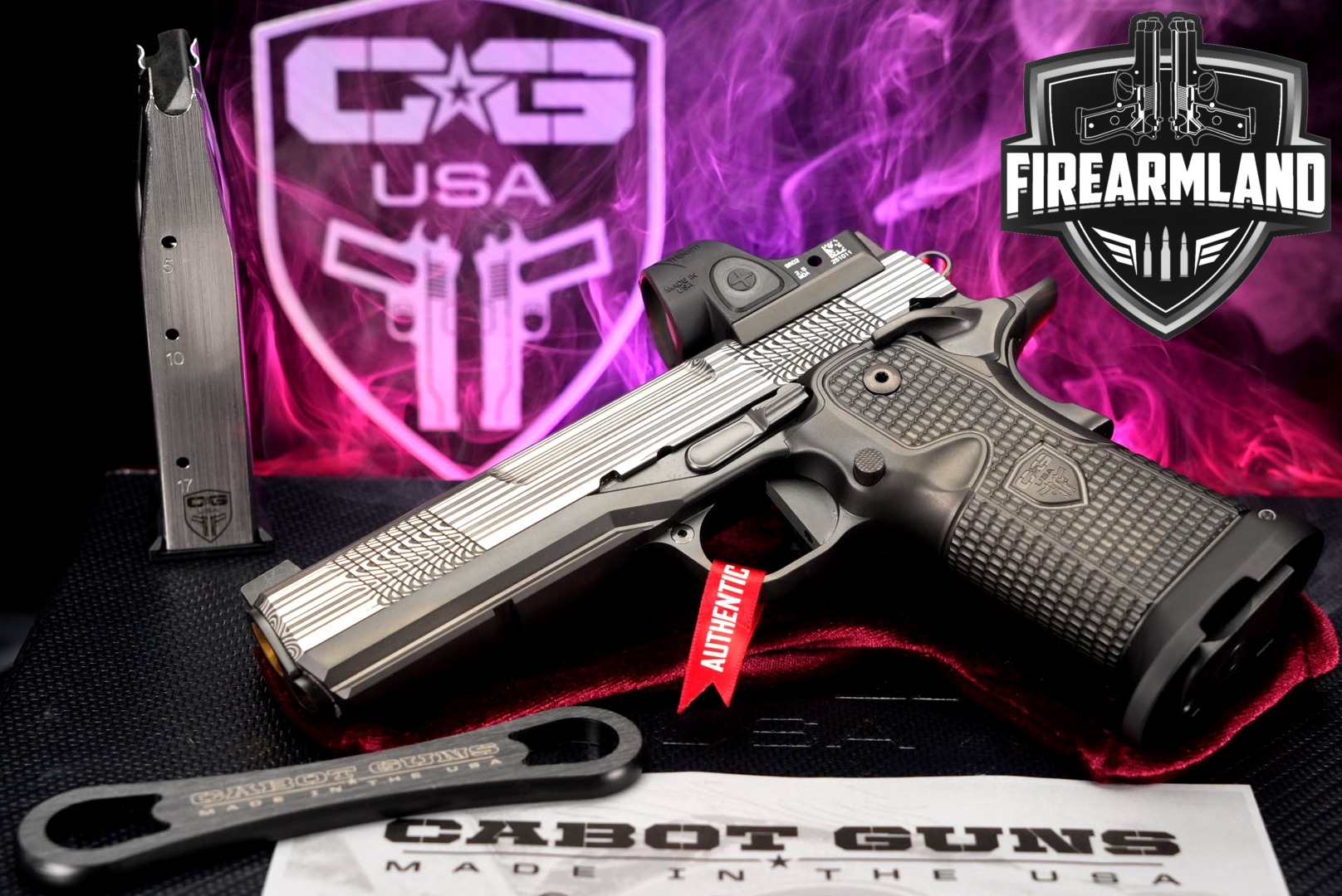 Cabot Guns Apocalypse Max 9mm Luger Two-Tone Damascus in Excellent Condition Thumbnail