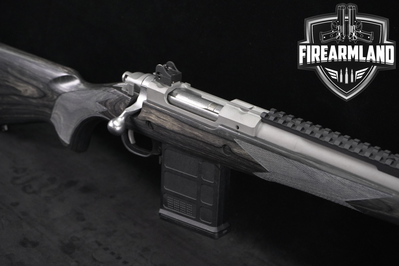 2020 Sturm Ruger Gunsite Scout Rifle .308 Win. Matte Stainless & Grey Laminate in Very Good Condition Thumbnail