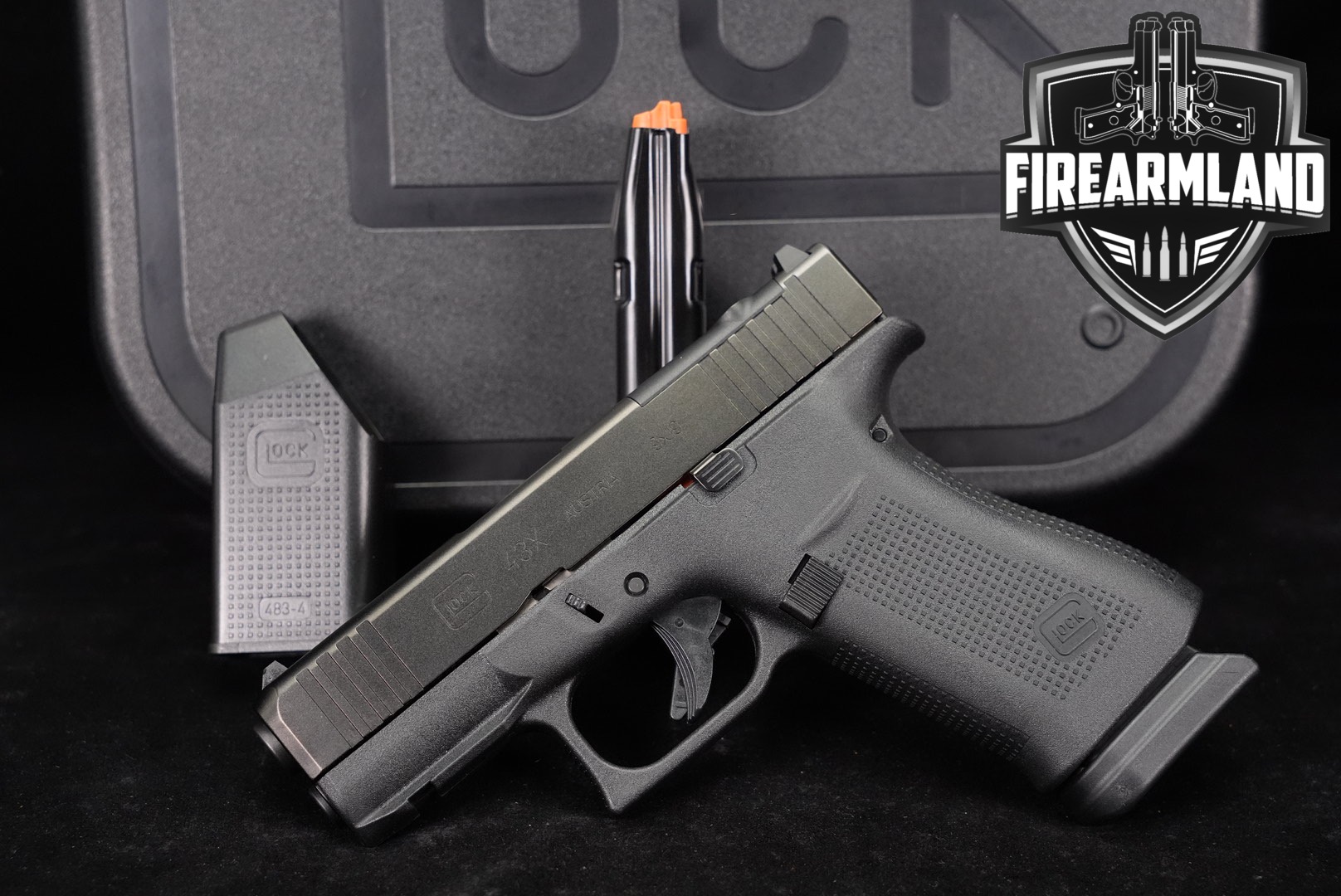 Glock 43X MOS G43X Slimline 9mm 3.41" +2 MAGS & ORIG CASE-img-0