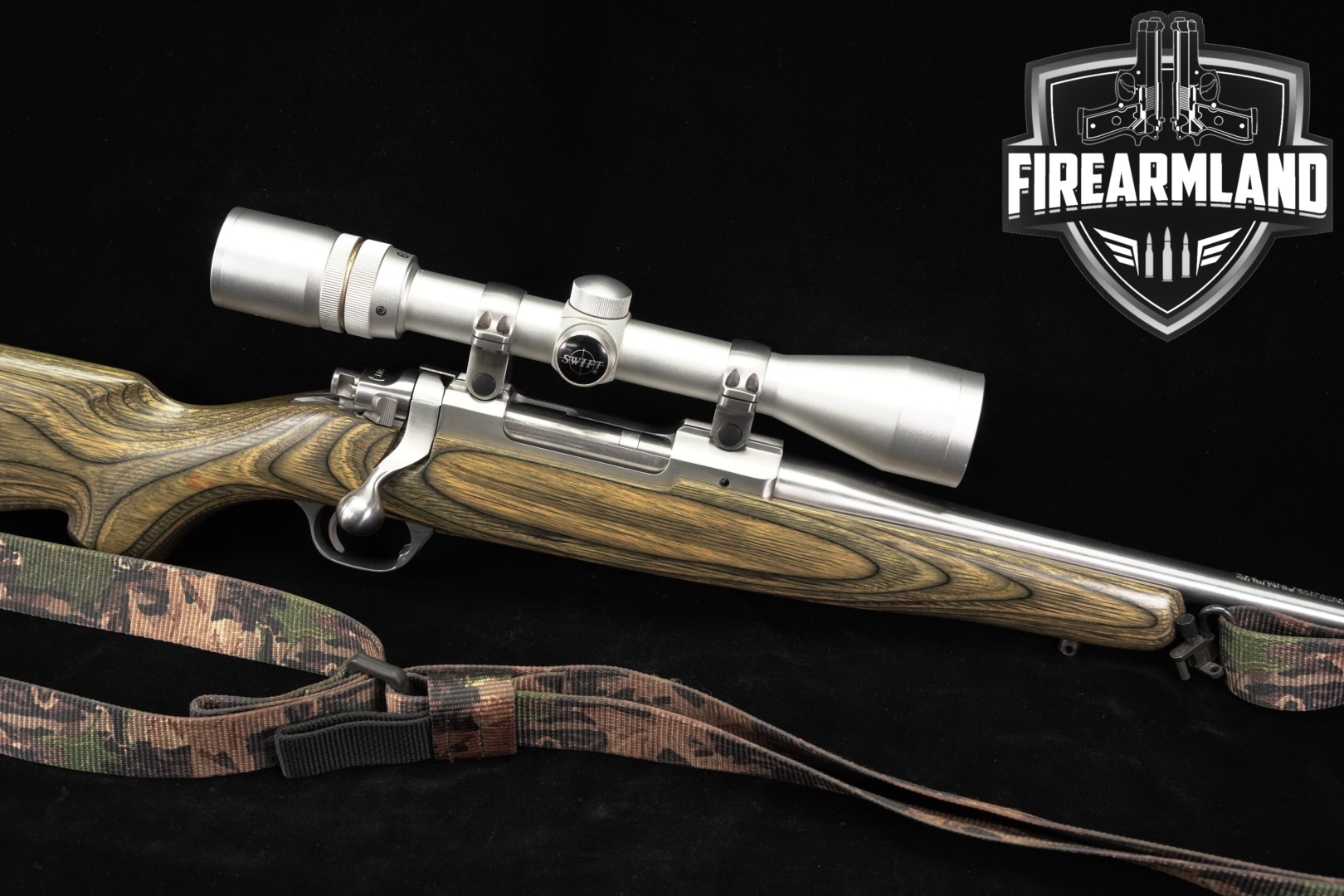 2001 Sturm Ruger M77 Mark II Compact .243 Win. Stainless & Laminated Wood in Very Good Condition Thumbnail