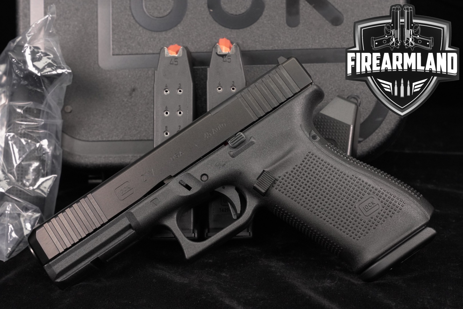 Glock 21 V MOS G21 45 ACP 4.61" 21V +3 MAGS & ORIG CASE-img-0