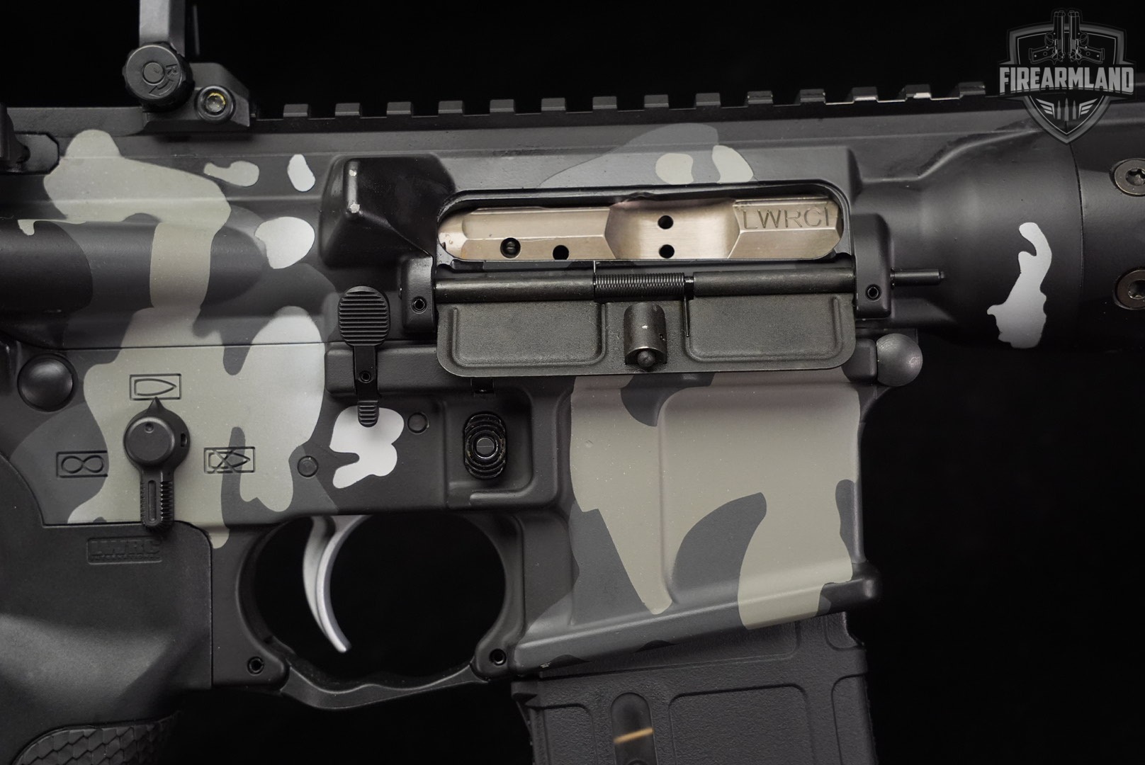 LWRC M6IC IC-DI 5.56 NATO AR-15 AR15 16" Gray/Black/White Camo M6 +3 MAGS-img-21