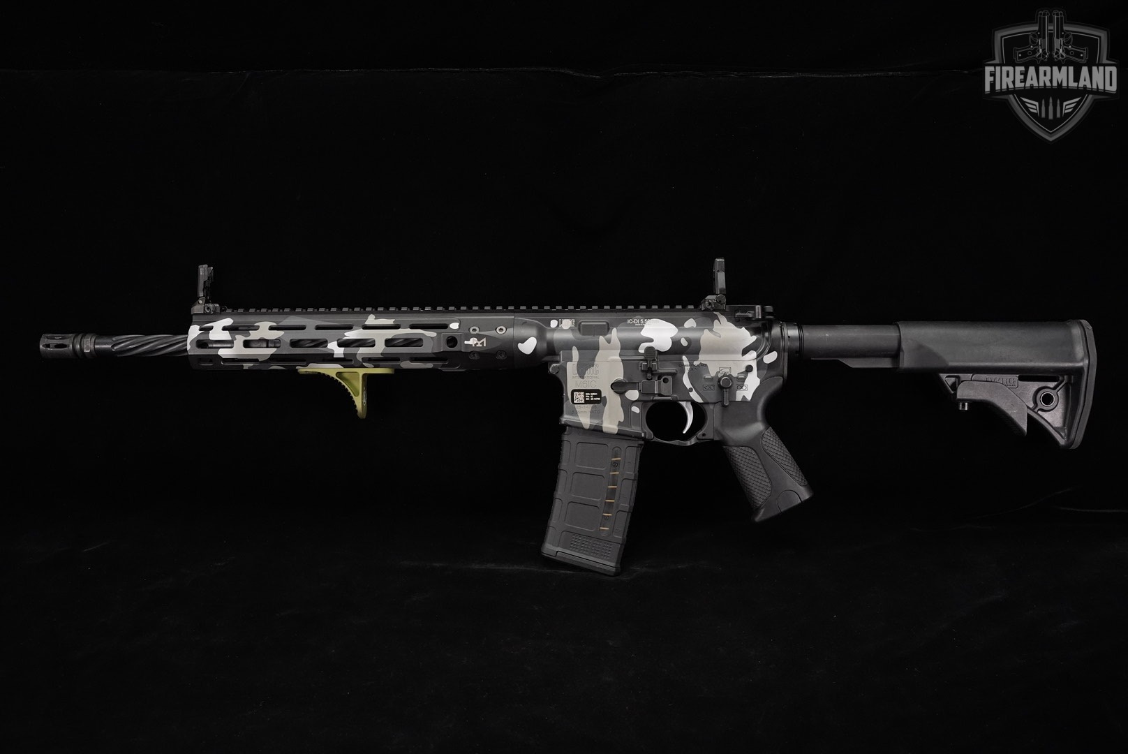LWRC M6IC IC-DI 5.56 NATO AR-15 AR15 16" Gray/Black/White Camo M6 +3 MAGS-img-7