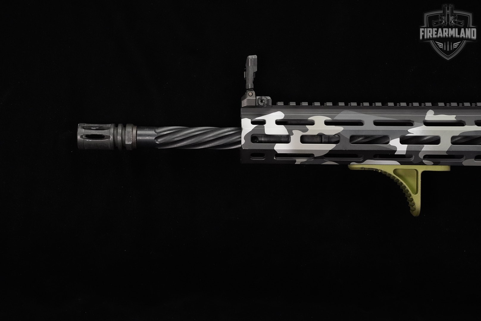 LWRC M6IC IC-DI 5.56 NATO AR-15 AR15 16" Gray/Black/White Camo M6 +3 MAGS-img-8