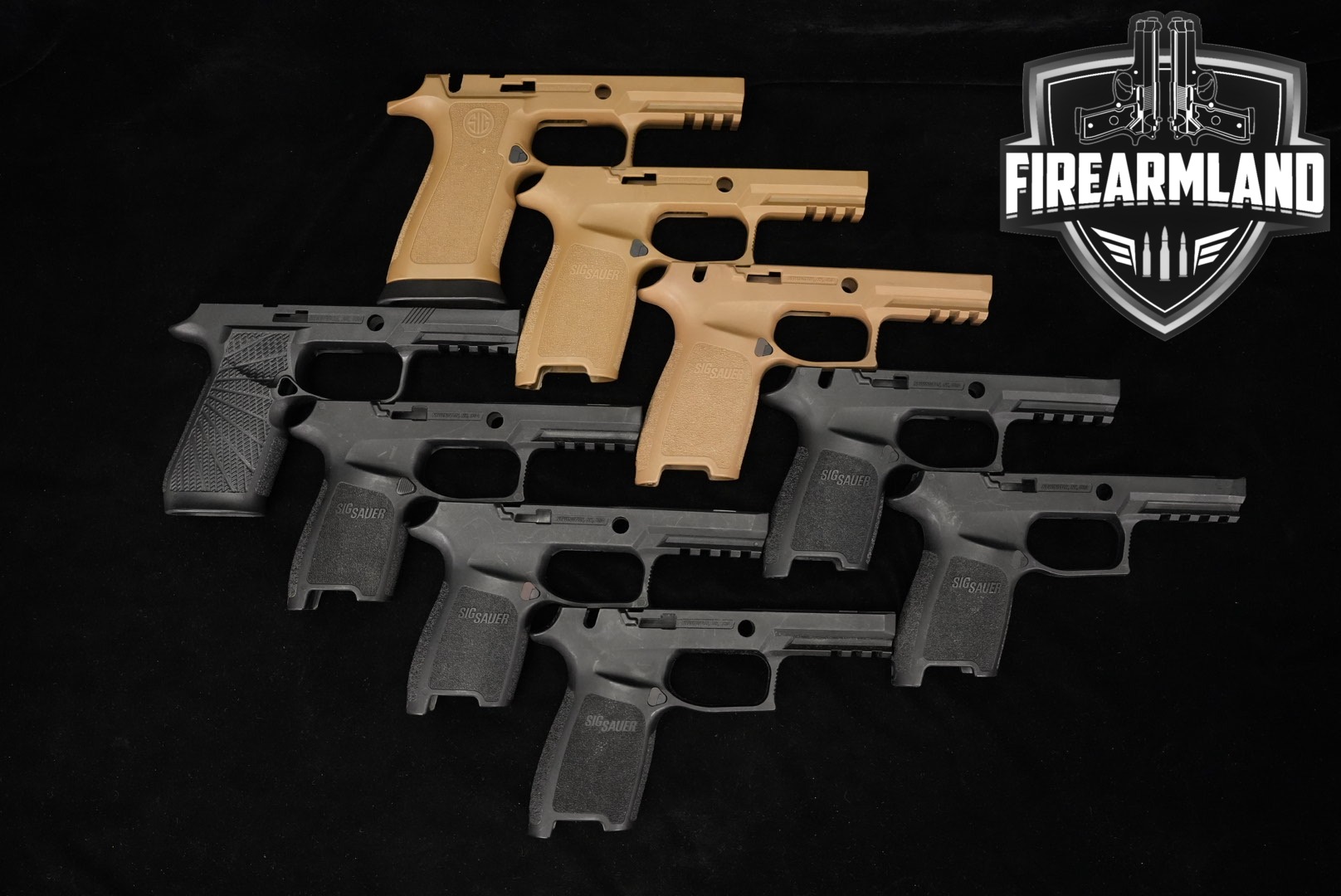 NINE Sig Sauer P320 Grip Module Lot Pistol Grips P-320-img-0
