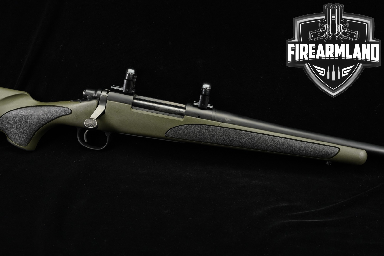 Remington Model 700 XCR II 300 Rem Ultra Magnum 26" Black & OD Green M700-img-0