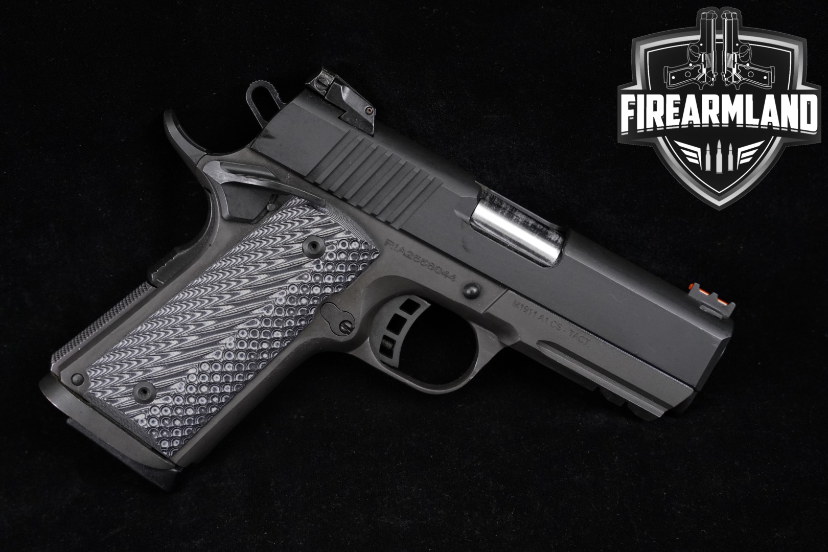 Rock Island Armory (RIA) M1911A1 TAC Ultra CS .45 ACP Matte Black Parkerized in Excellent Condition Thumbnail