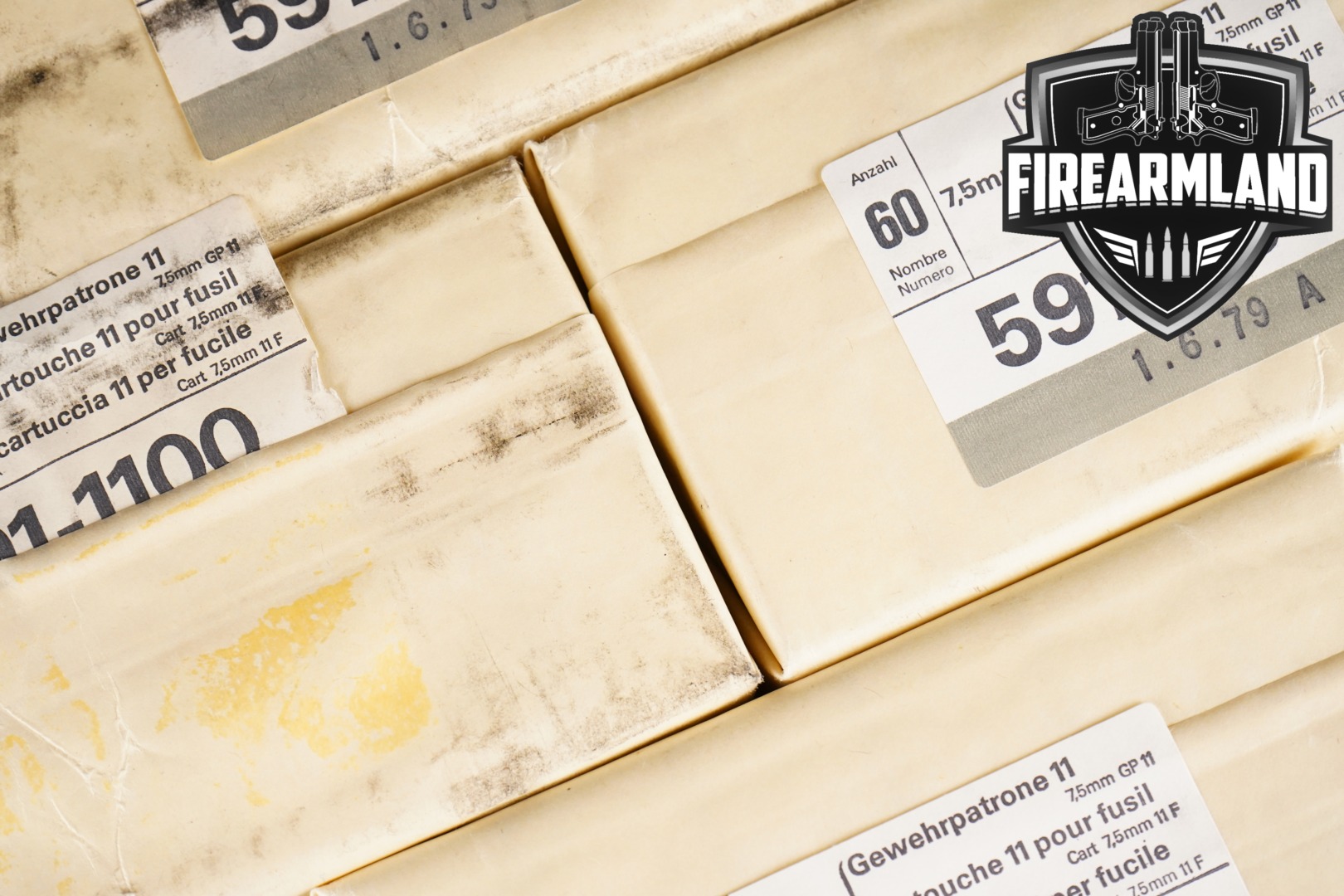 Swiss Mil-Surp 7.5x55mm Swiss Ammunition 7.5x55mm Swiss in New - Old Stock Condition Thumbnail