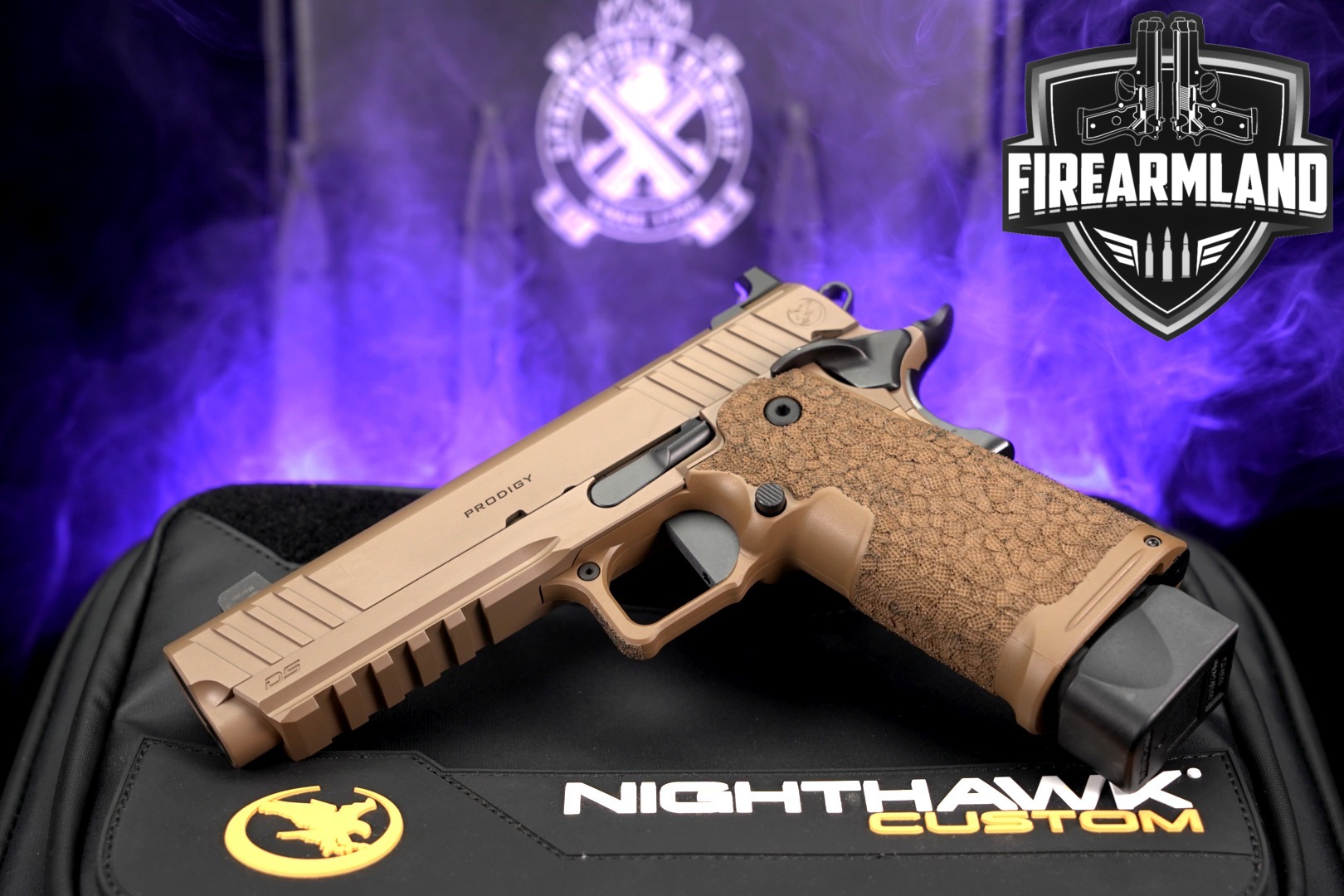 Nighthawk Custom Springfield Armory 1911 DS Prodigy 9mm Luger FDE in Excellent Condition Thumbnail