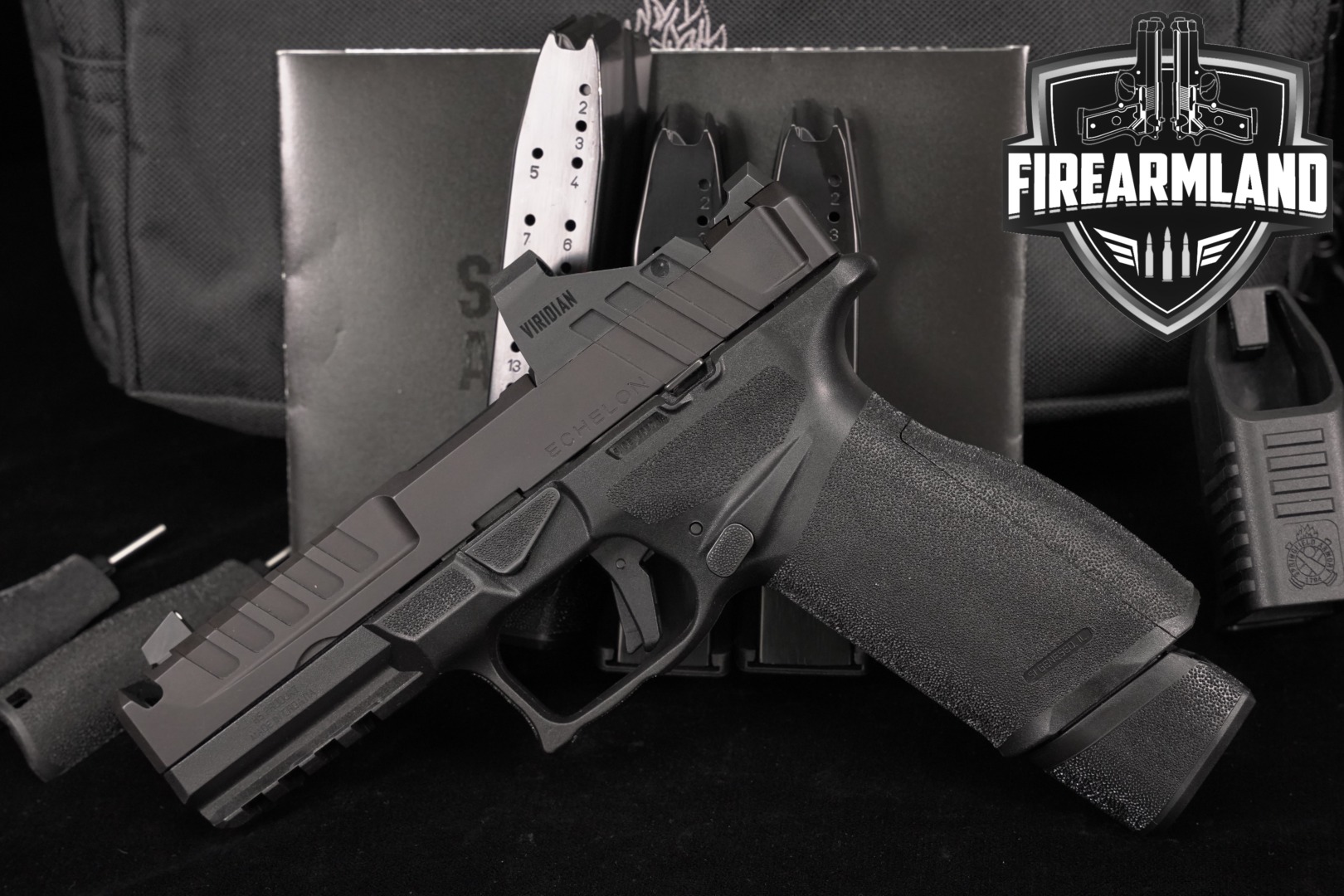 Springfield Armory Echelon 9mm 4.5" +4 MAGS, BAG, VIRIDIAN OPTICS-img-0