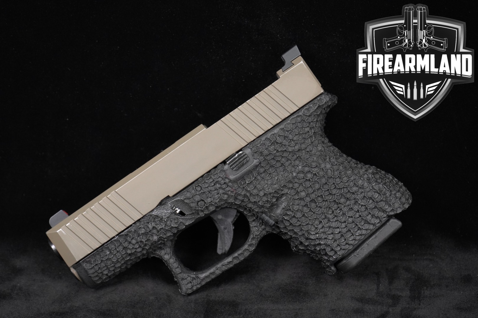 Glock G26 9mm Luger Two-Tone Black & Tan in Fair Condition Thumbnail