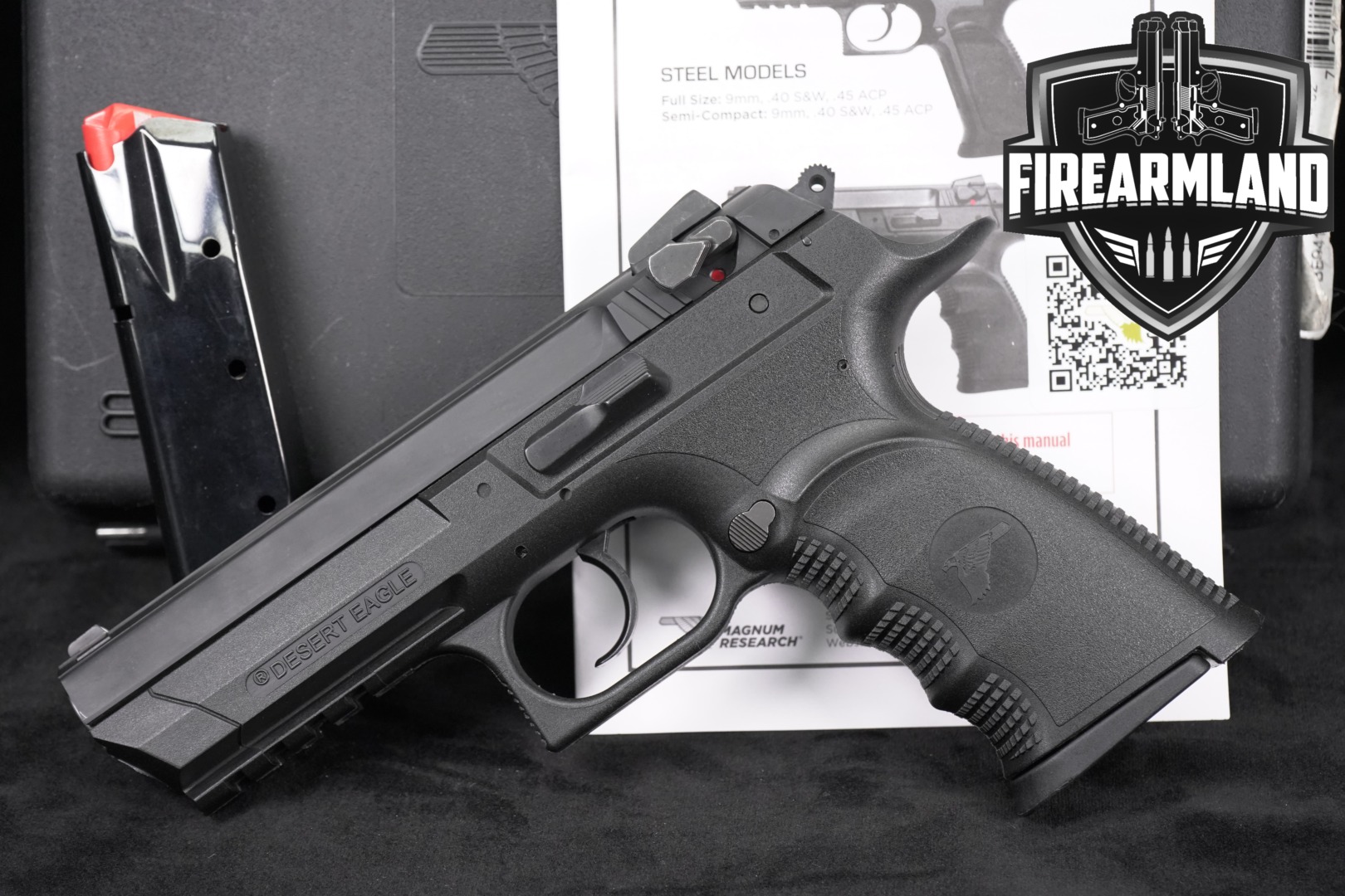 Magnum Research Baby Desert Eagle III, Full-Size Polymer .40 S&W Black in Like-New Condition Thumbnail