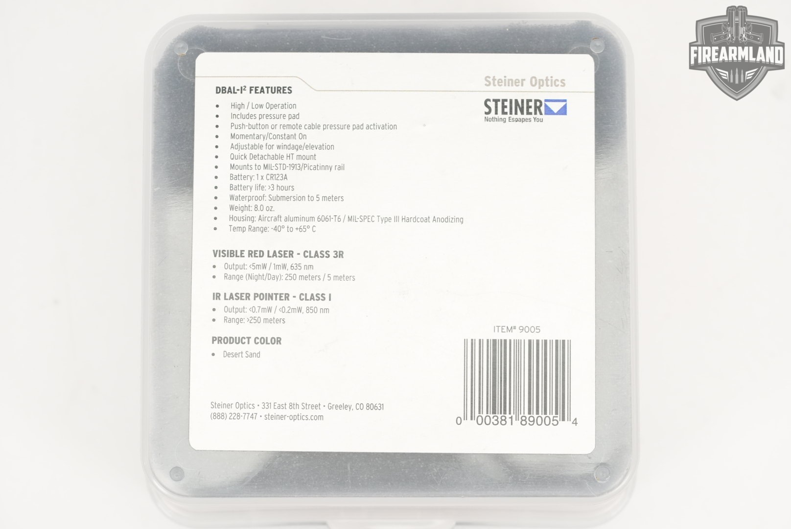Steiner Optics DBAL-I2 IR Laser Red Sight DBALI2 Dual Beam Aiming +CASE-img-13
