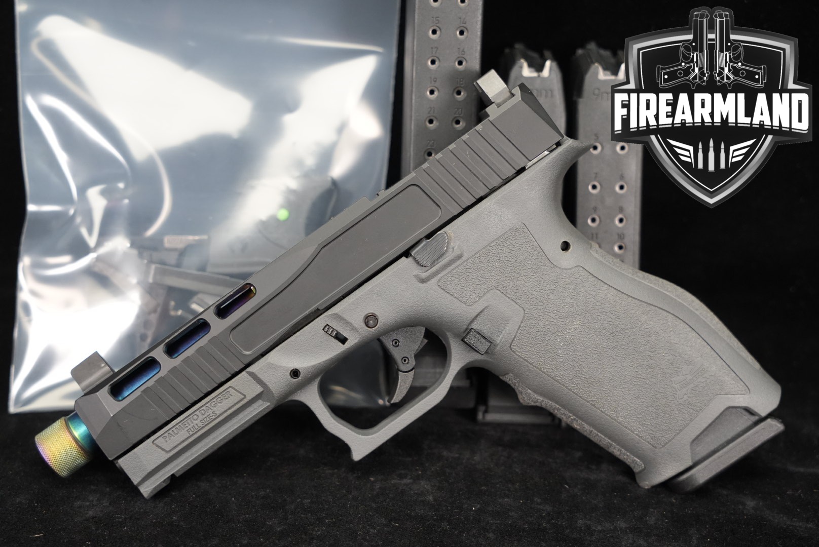 Palmetto State Armory PSA Dagger Full Size-S 9mm +4 MAGS, VIRIDIAN LASER-img-0