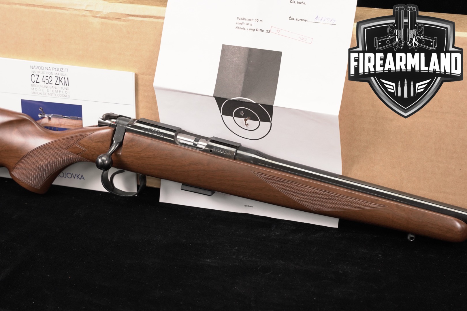 CZ CZ 452-2E ZKM American .17 HM2 Blued & Walnut in Excellent Condition Thumbnail