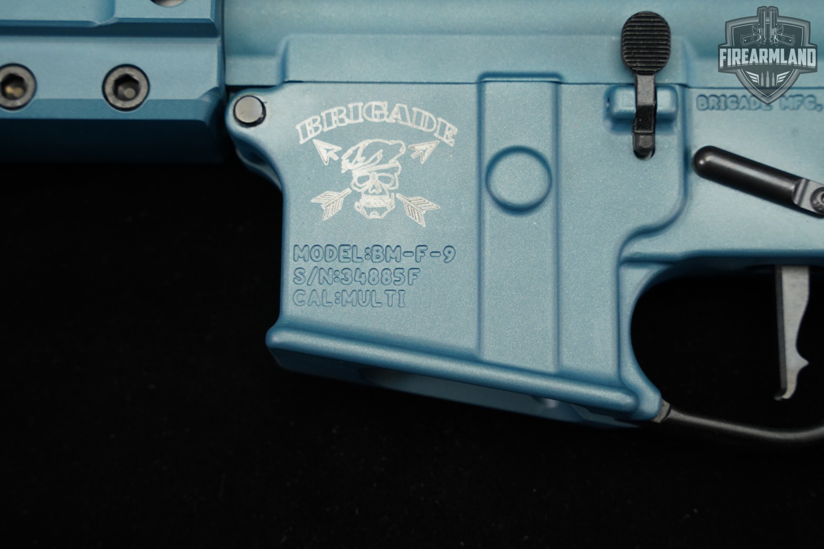 Brigade Manufacturing BM-F-9 9mm AR9 Blue & Teal BMF9 F9 AR +2 MAGS-img-15