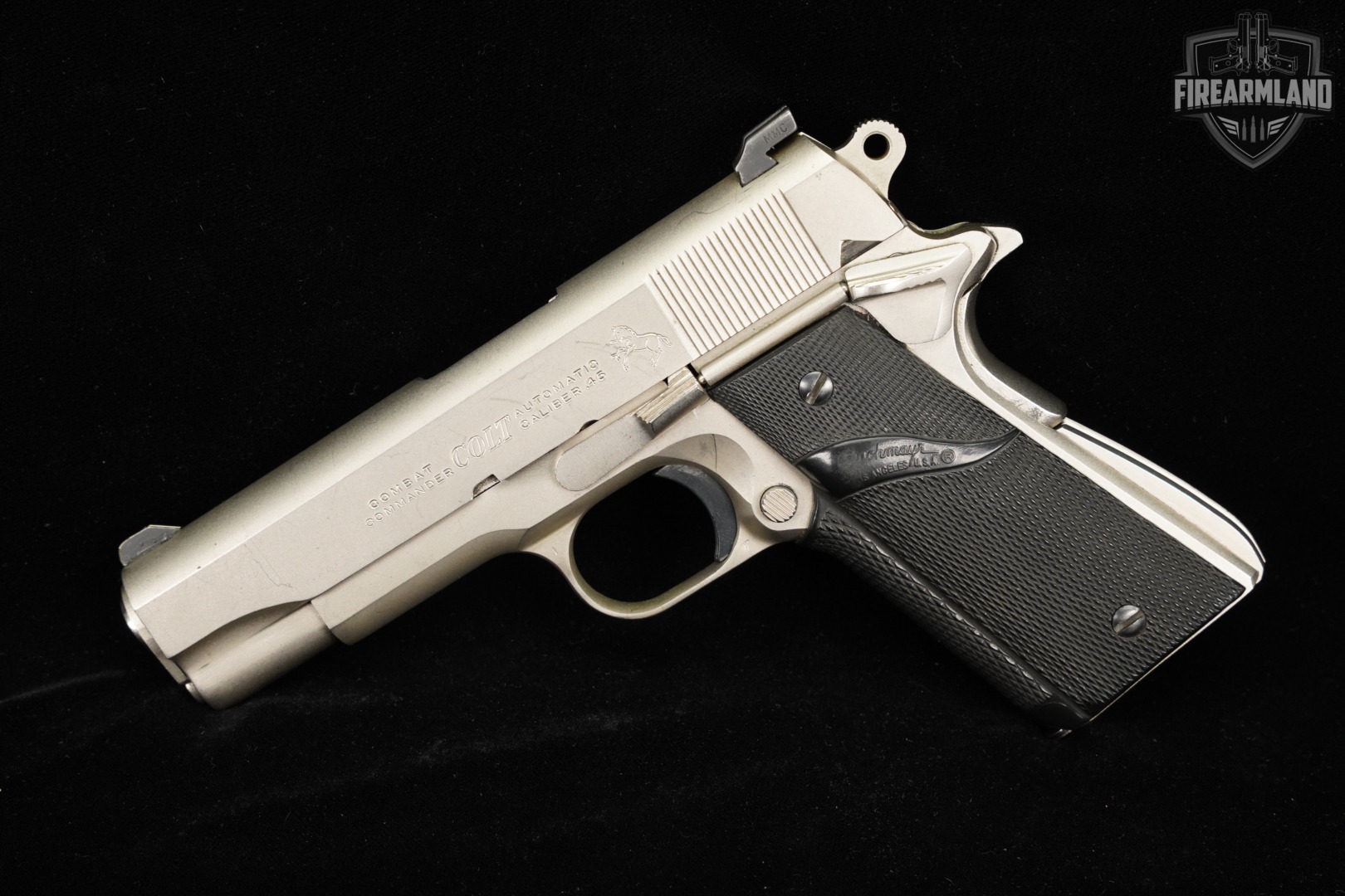 1982 Colt Combat Commander Pre-Series 80 45 ACP 1911 4.25" Nickel-img-2