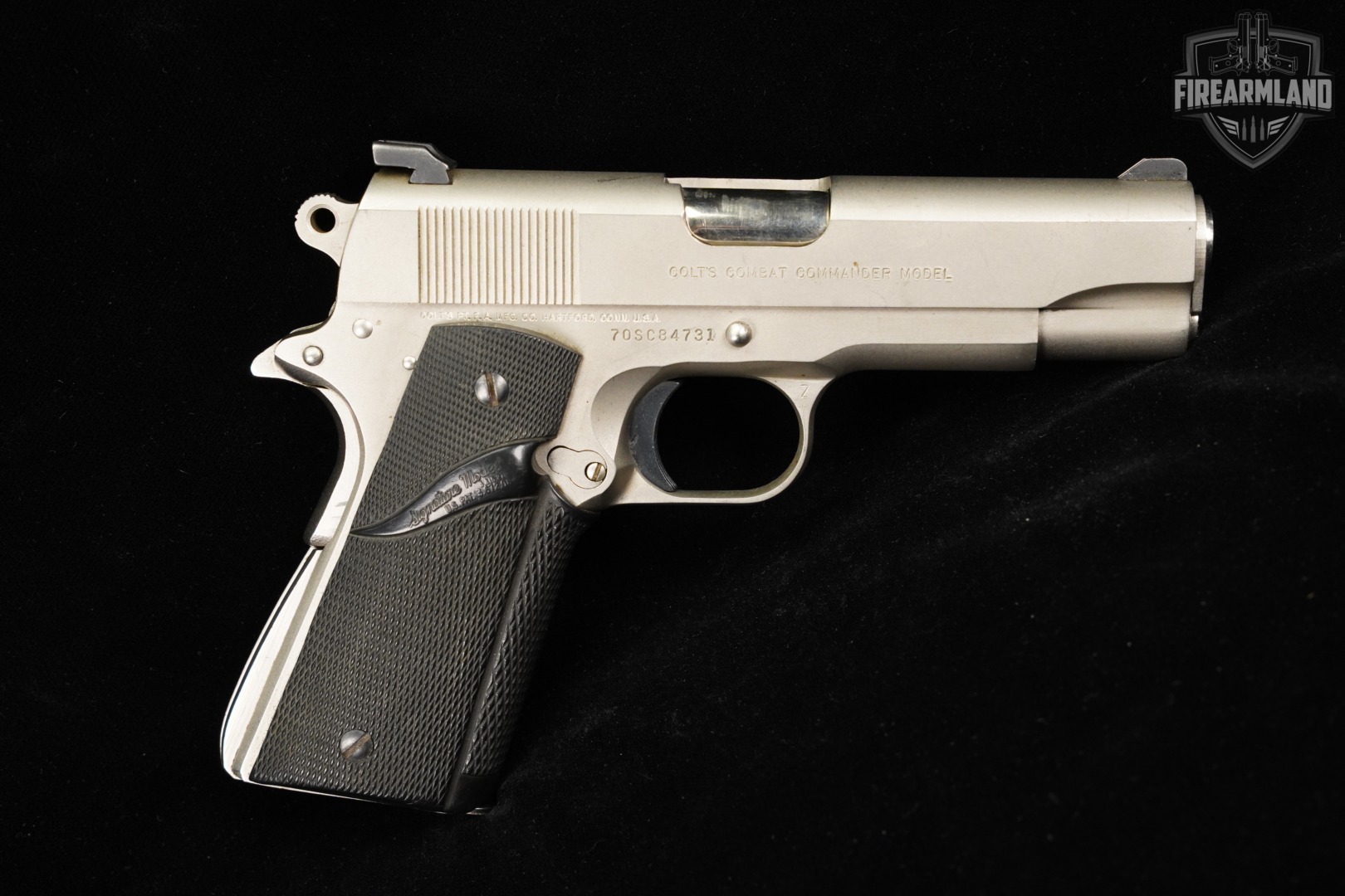 1982 Colt Combat Commander Pre-Series 80 45 ACP 1911 4.25" Nickel-img-3
