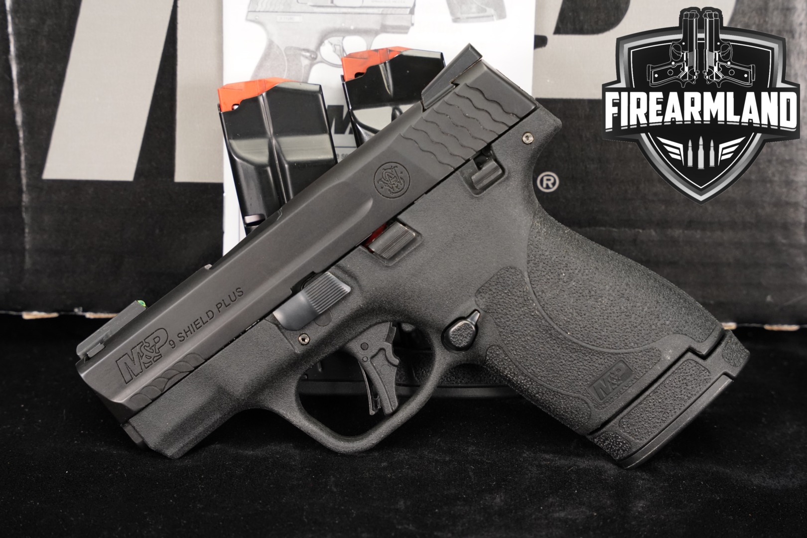 Smith & Wesson (S&W) M&P 9 Shield Plus Thumb Safety (TS) 9mm Luger Black in Very Good Condition Thumbnail